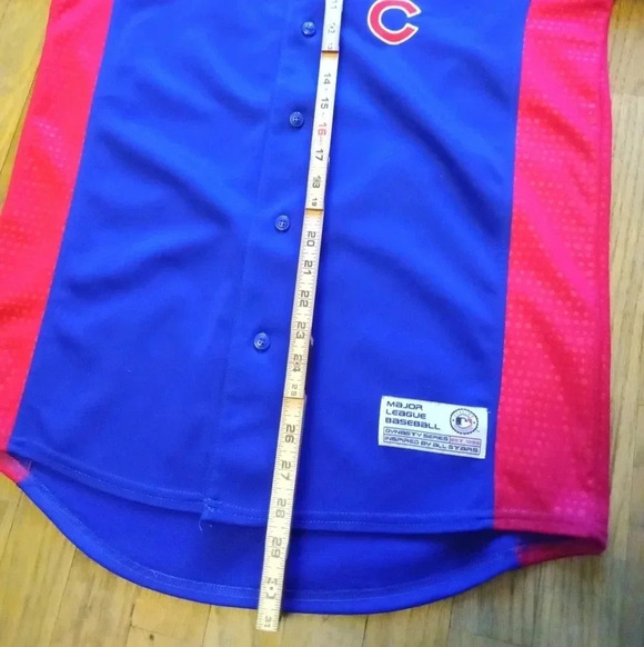 Vintage MLB Dynasty Chicago Cubs Jersey Blue Size Medium - Picture 4 of 7